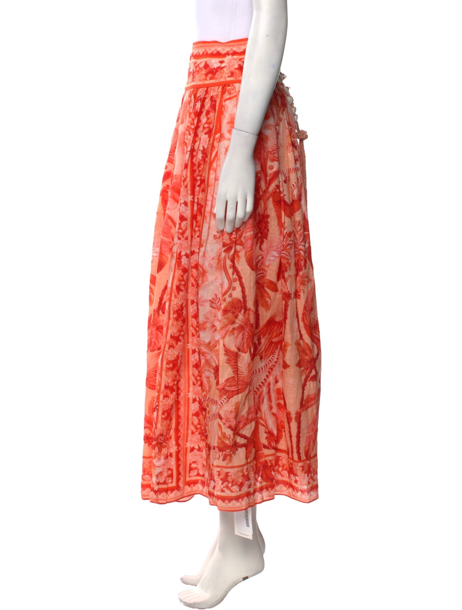 Zimmermann Linen Midi Length Skirt