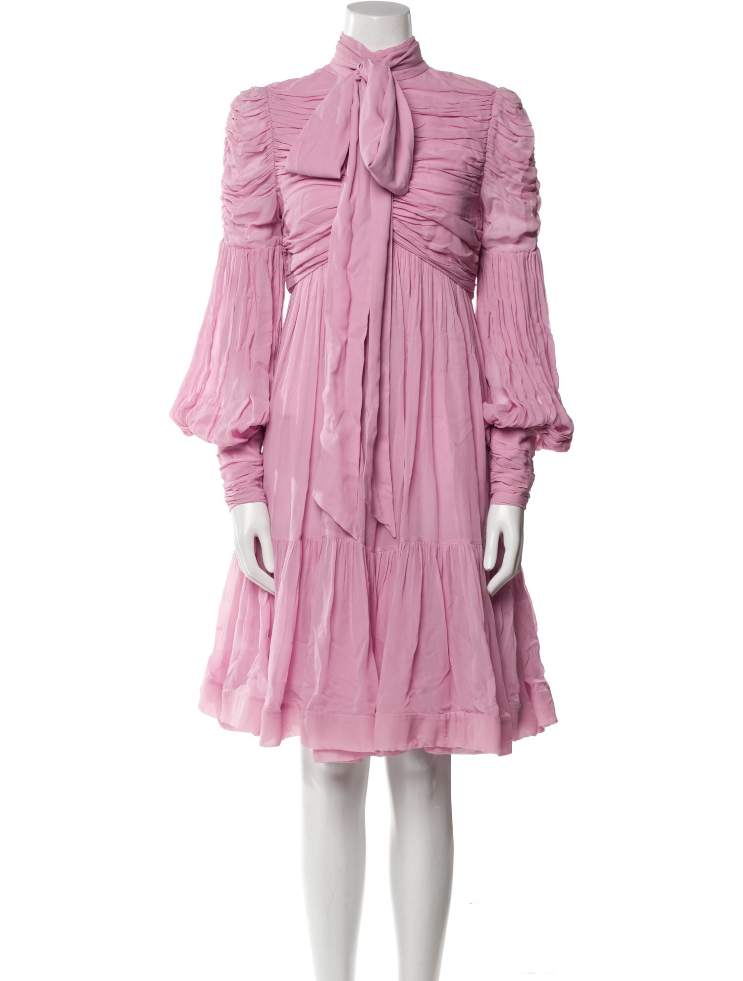 Zimmermann Mock Neck Knee-Length Dress