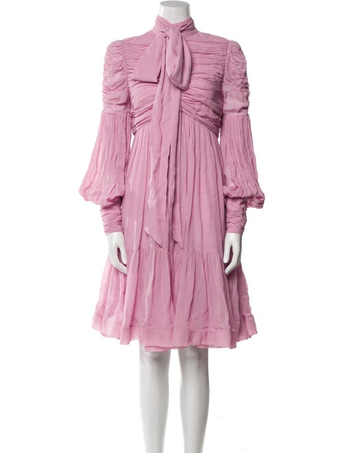 Zimmermann Mock Neck Knee-Length Dress