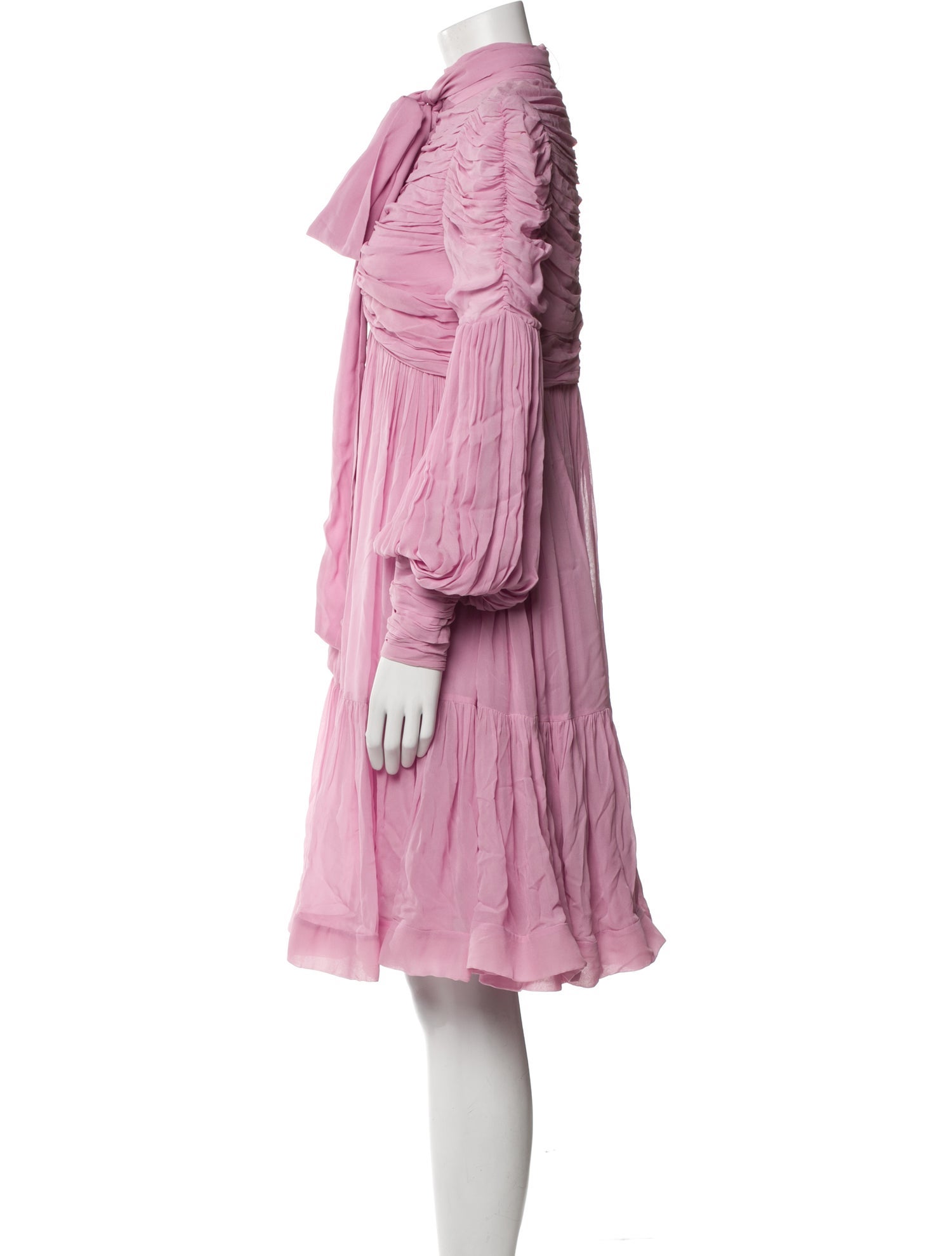 Zimmermann Mock Neck Knee-Length Dress