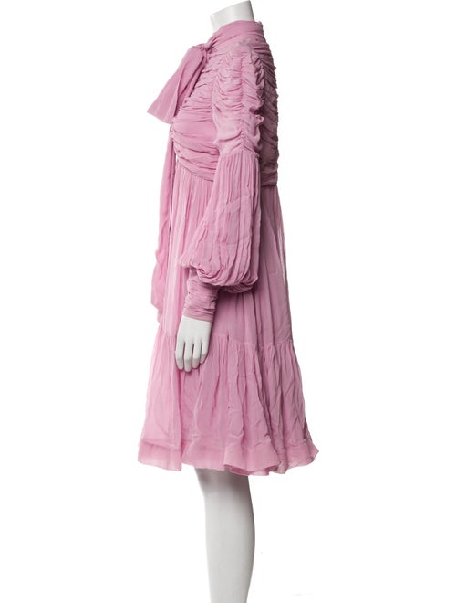 Zimmermann Mock Neck Knee-Length Dress