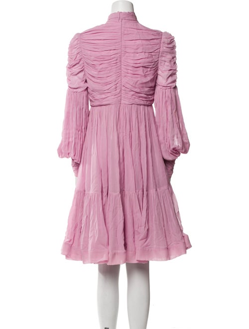 Zimmermann Mock Neck Knee-Length Dress