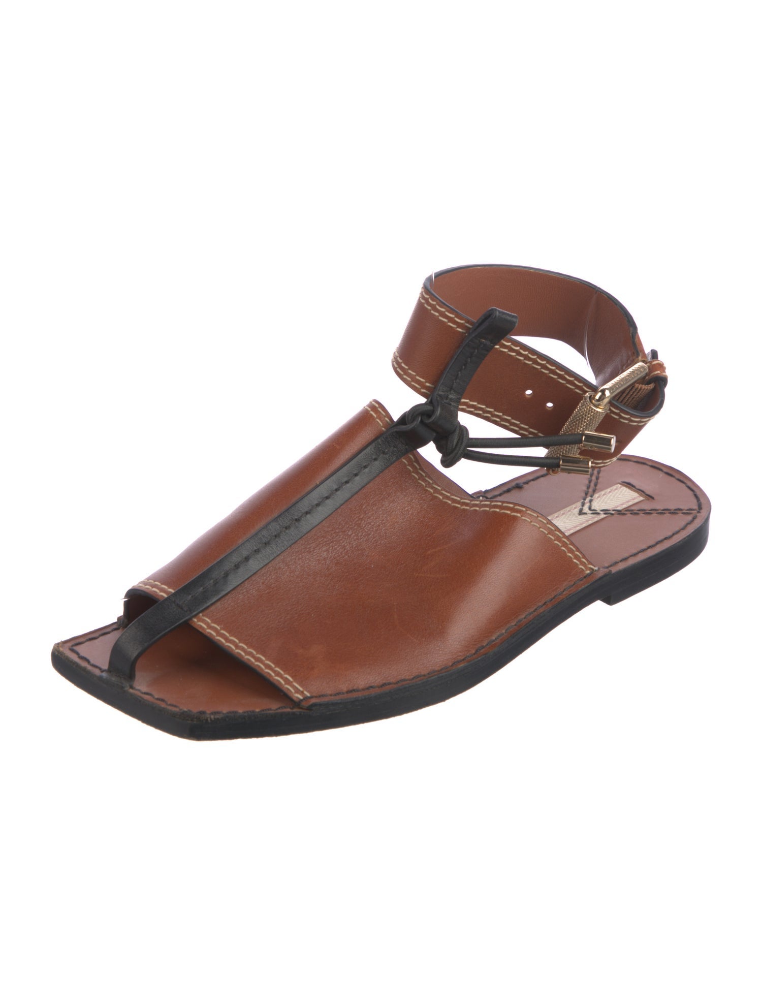 Zimmermann Leather T-Strap Sandals