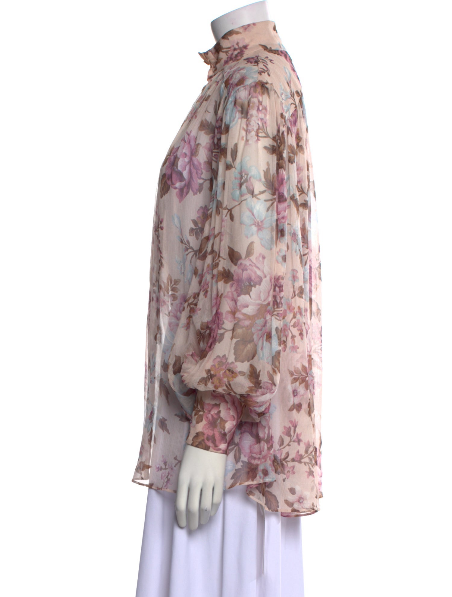 Zimmermann Silk Floral Print Blouse