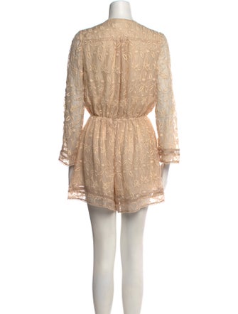Zimmermann Silk Lace Pattern Romper