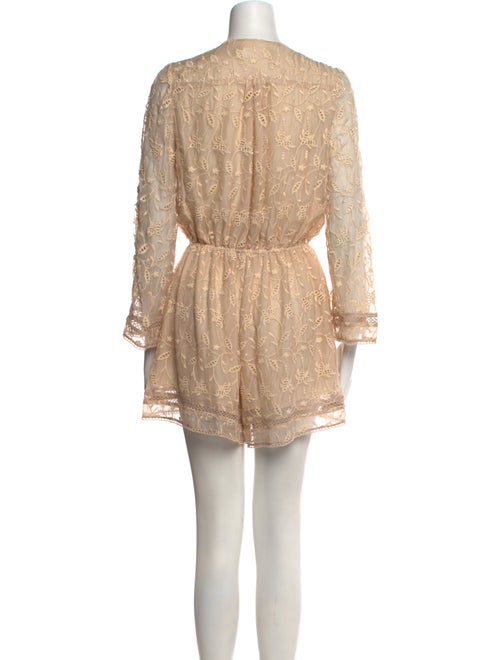 Zimmermann Silk Lace Pattern Romper