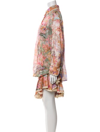 Zimmermann Linen Printed Skirt Set