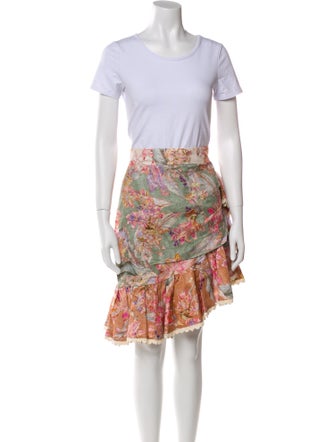 Zimmermann Linen Printed Skirt Set