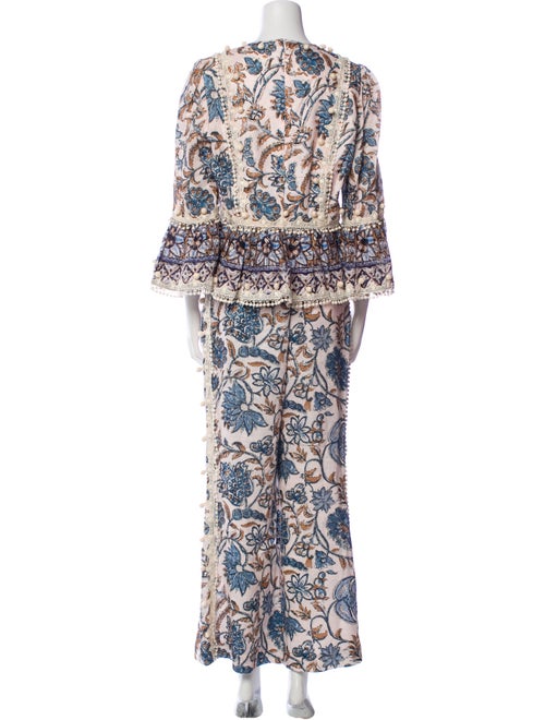 Zimmermann Linen Floral Print Pant Set