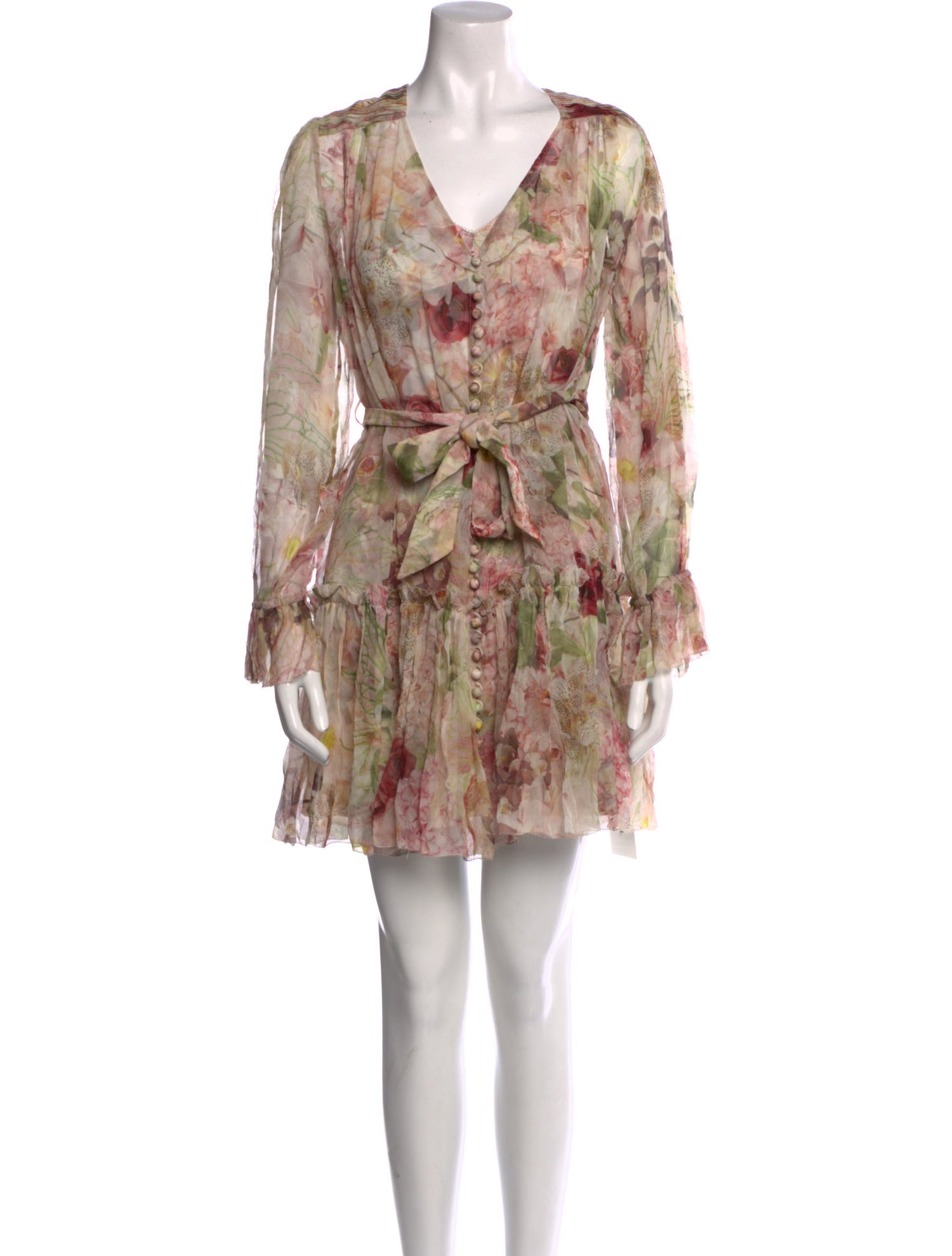 Zimmermann Floral Print Mini Dress