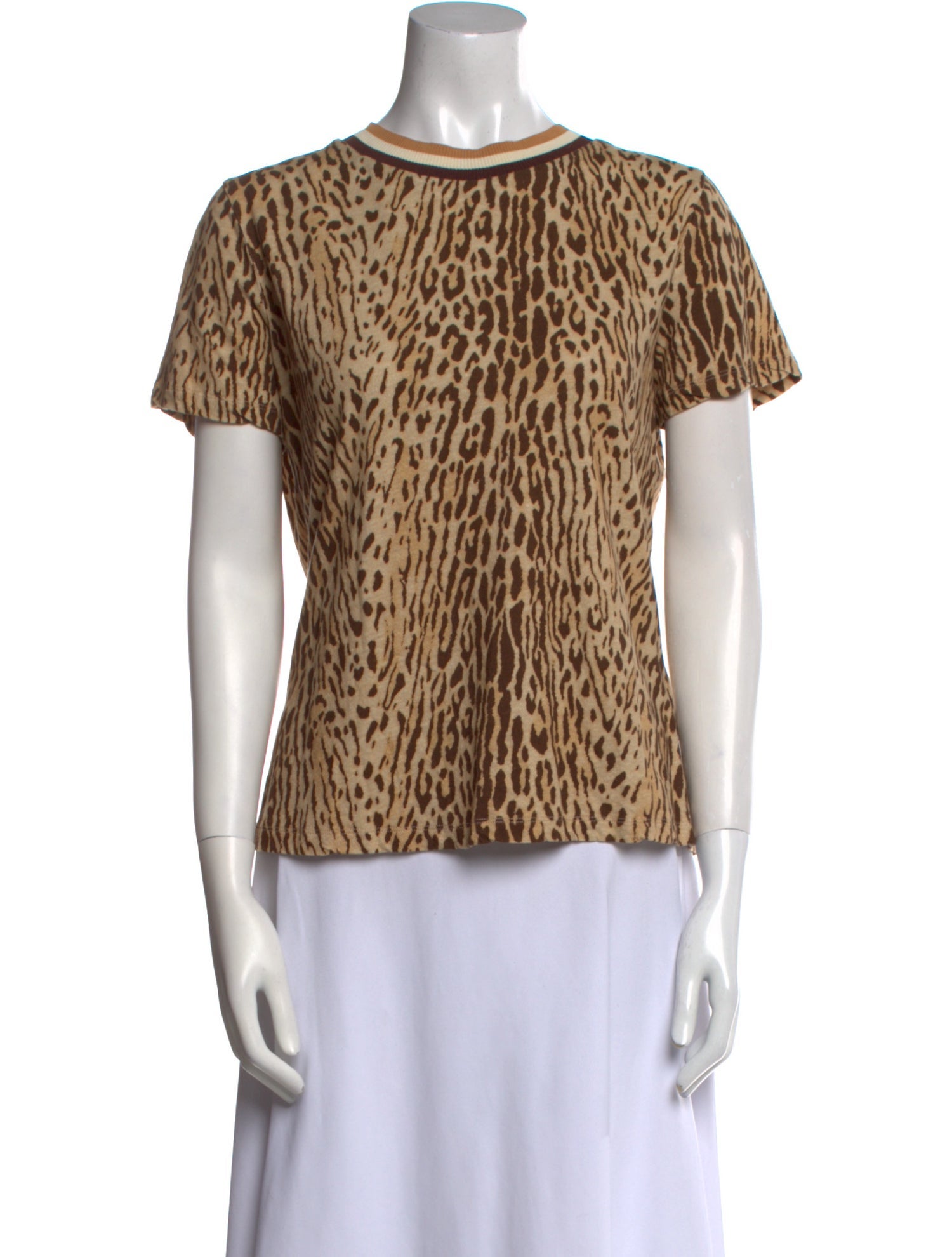 Zimmermann Linen Animal Print T-Shirt