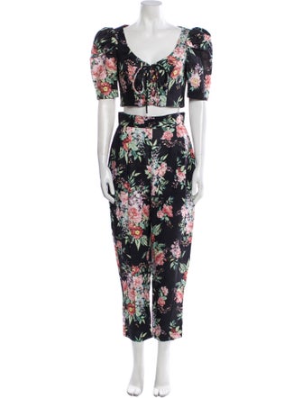 Zimmermann Linen Floral Print Pant Set