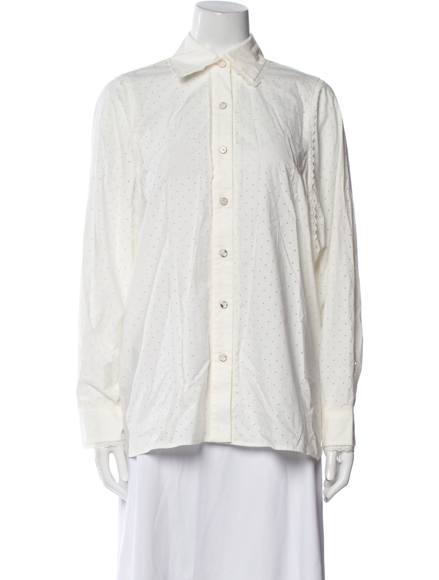 Zimmermann Long Sleeve Button-Up Top