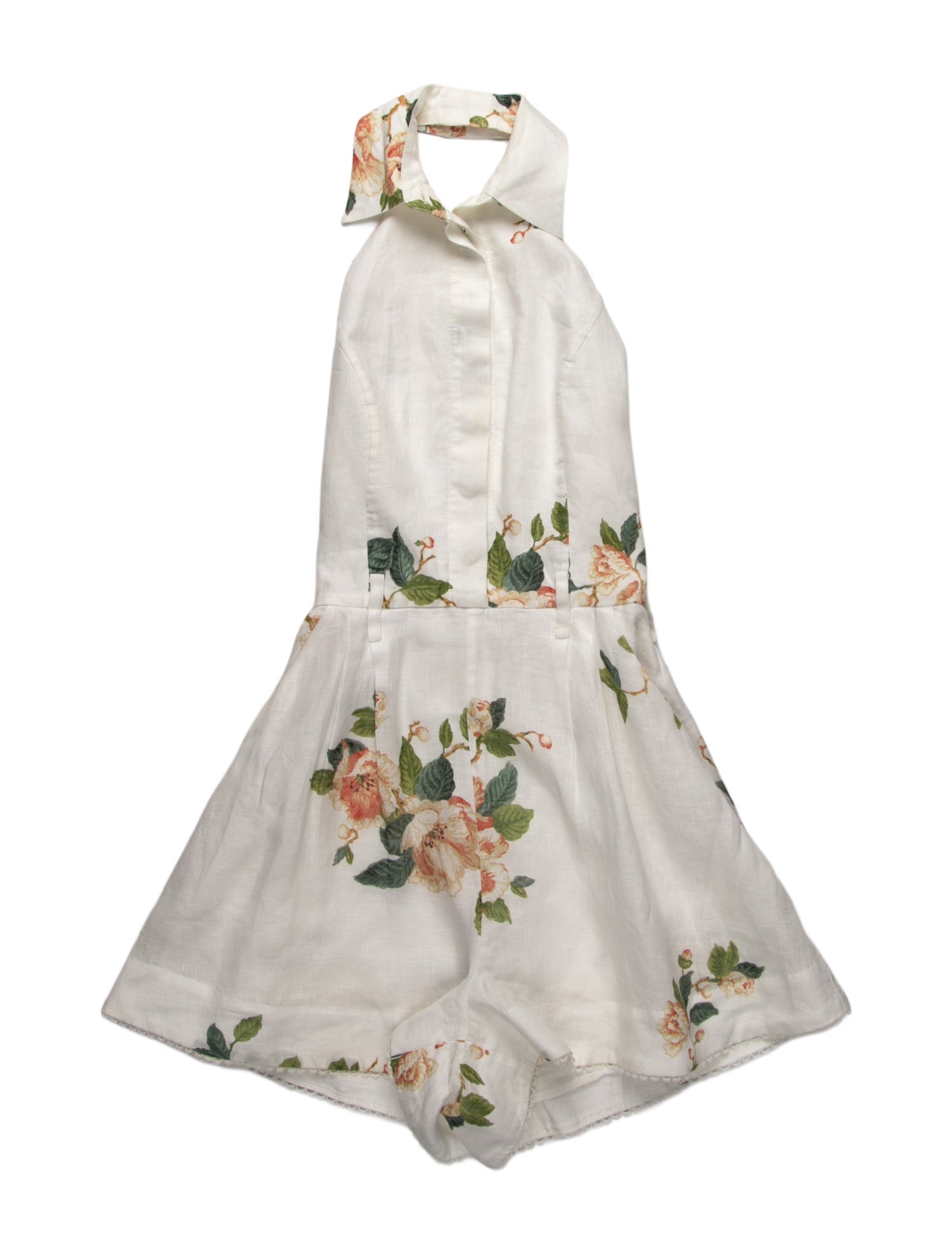 Zimmermann Linen Printed Romper