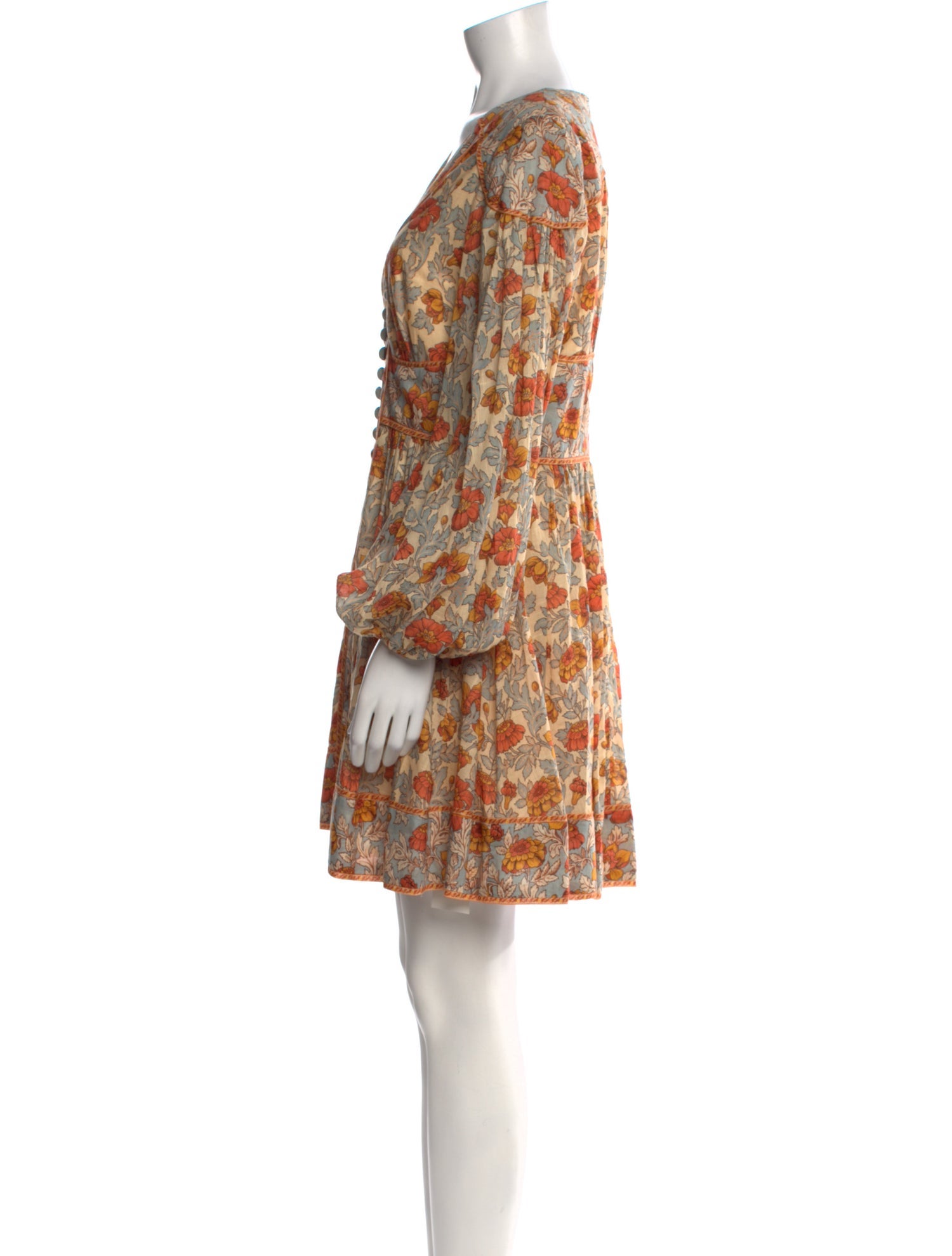 Zimmermann Floral Print Mini Dress