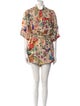 Zimmermann Linen Floral Print Romper