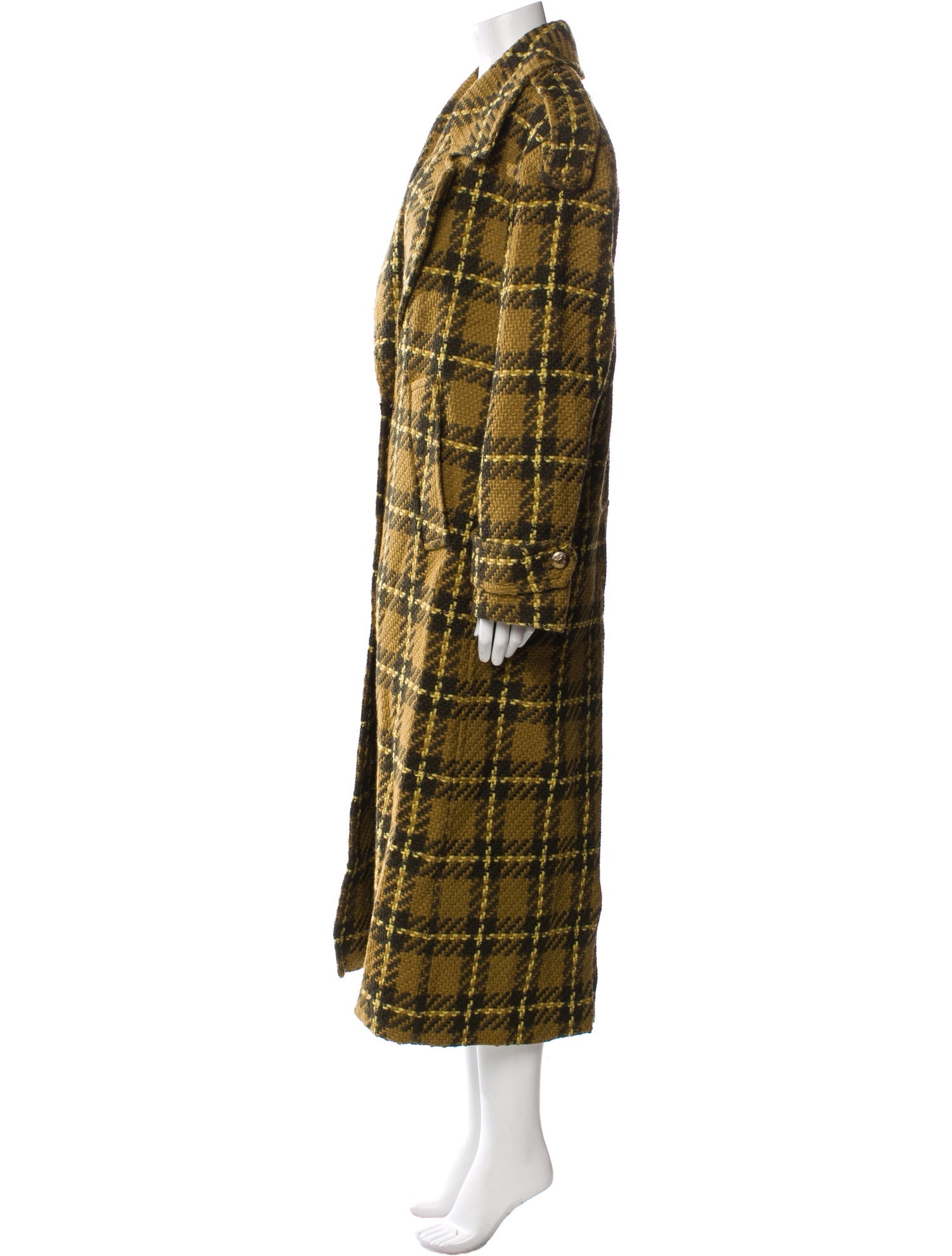 Zimmermann Wool Plaid Print Peacoat