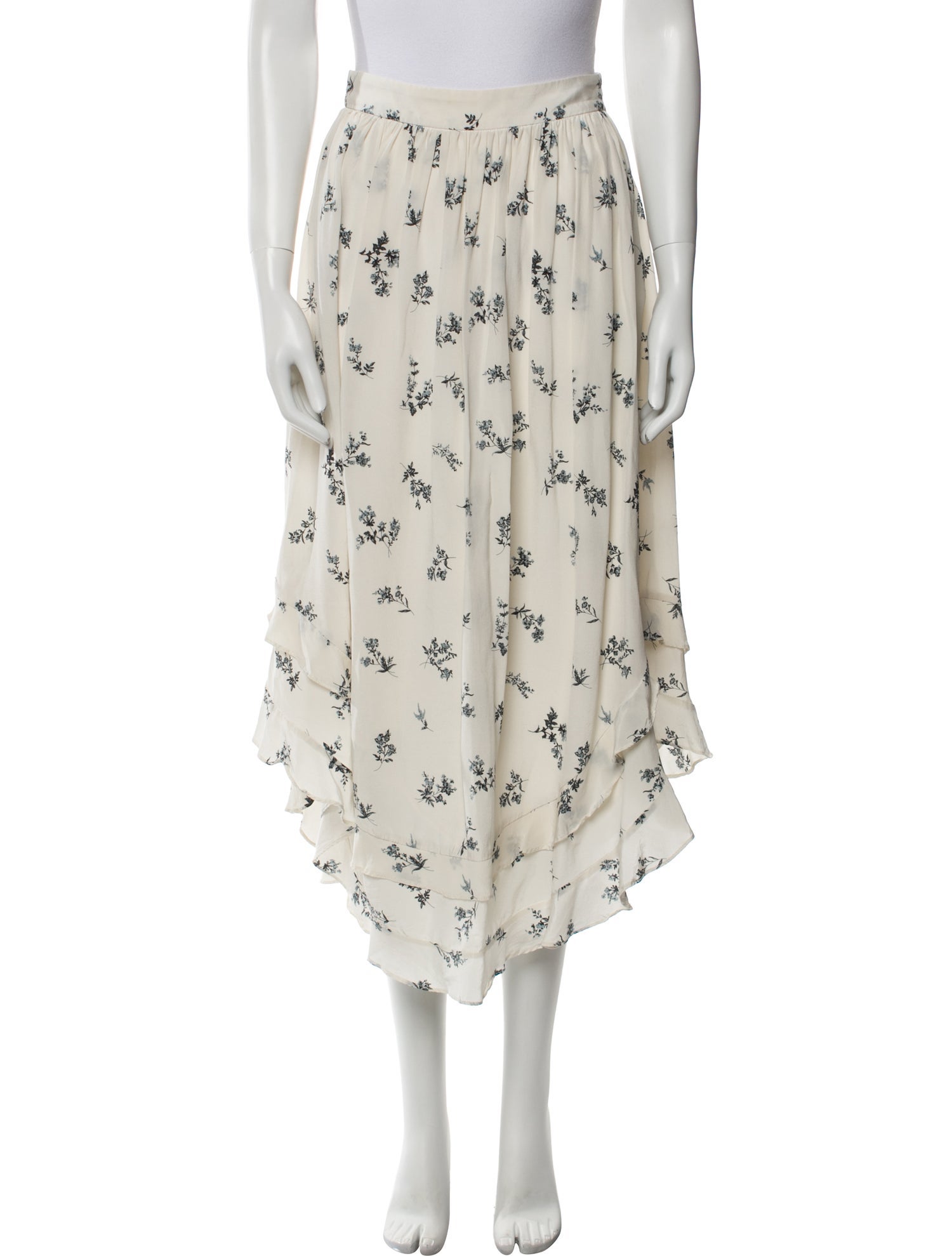 Zimmermann Silk Midi Length Skirt