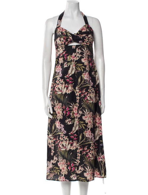 Zimmermann Floral Print Midi Length Dress