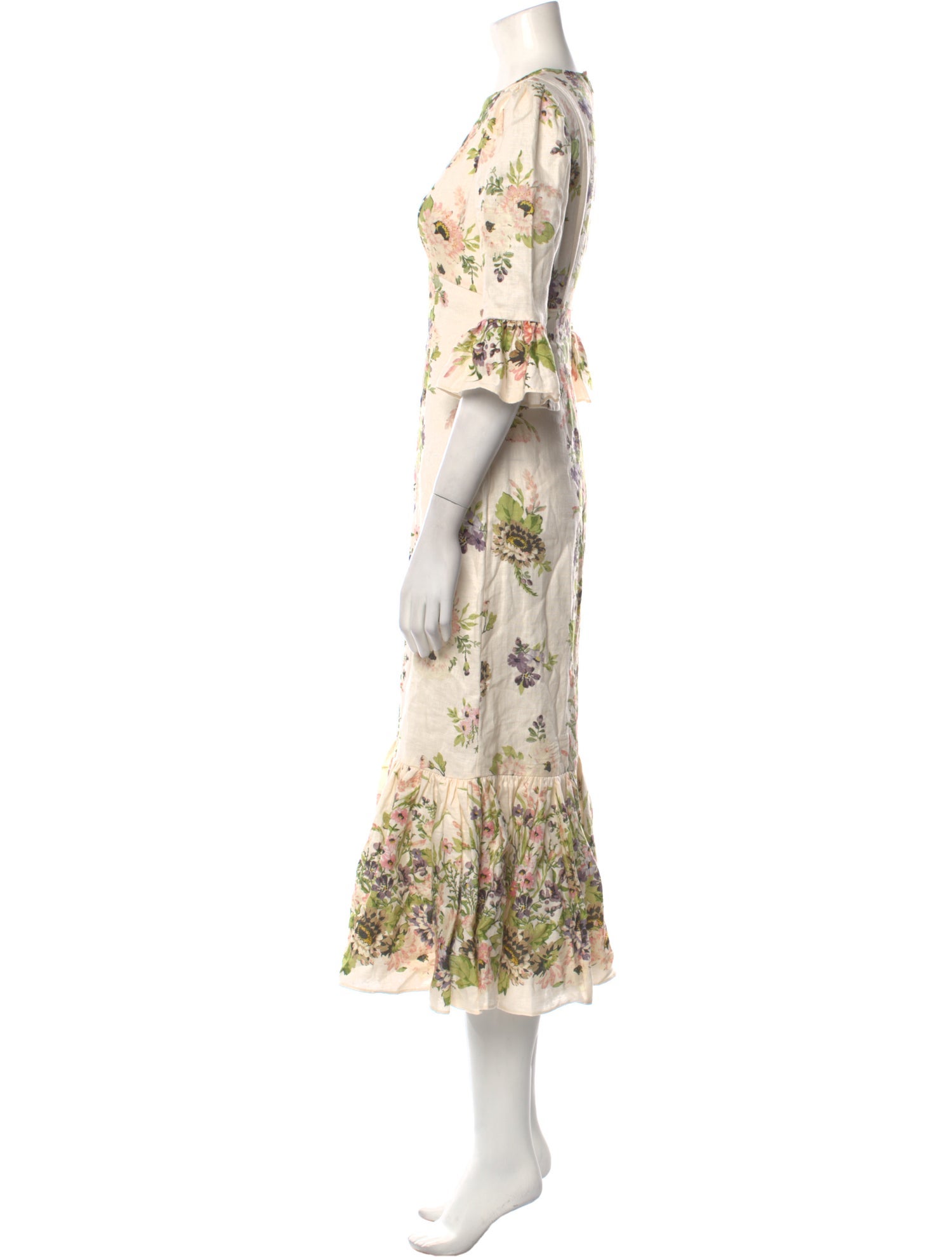 Zimmermann Linen Midi Length Dress w/ Tags