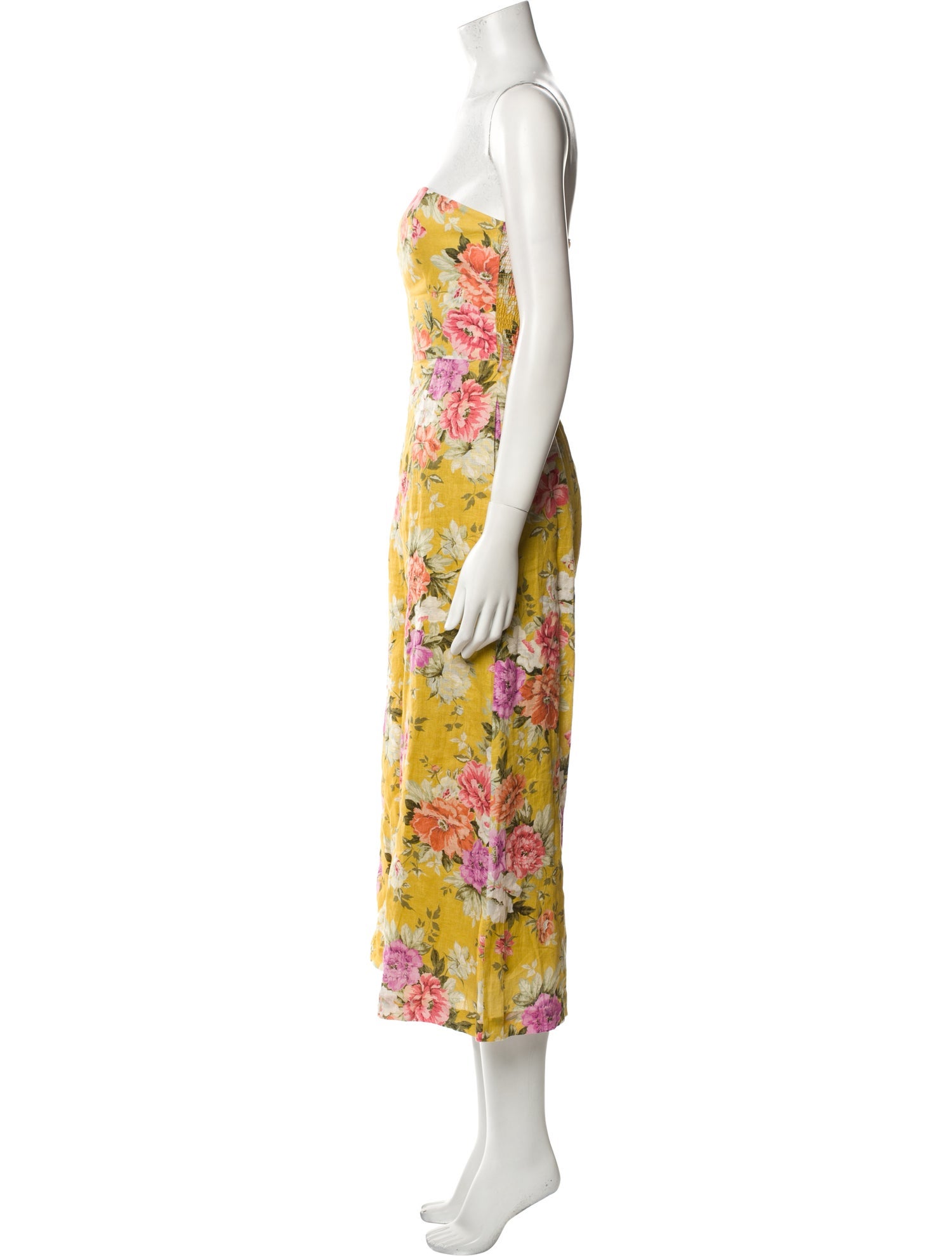 Zimmermann Linen Printed Jumpsuit