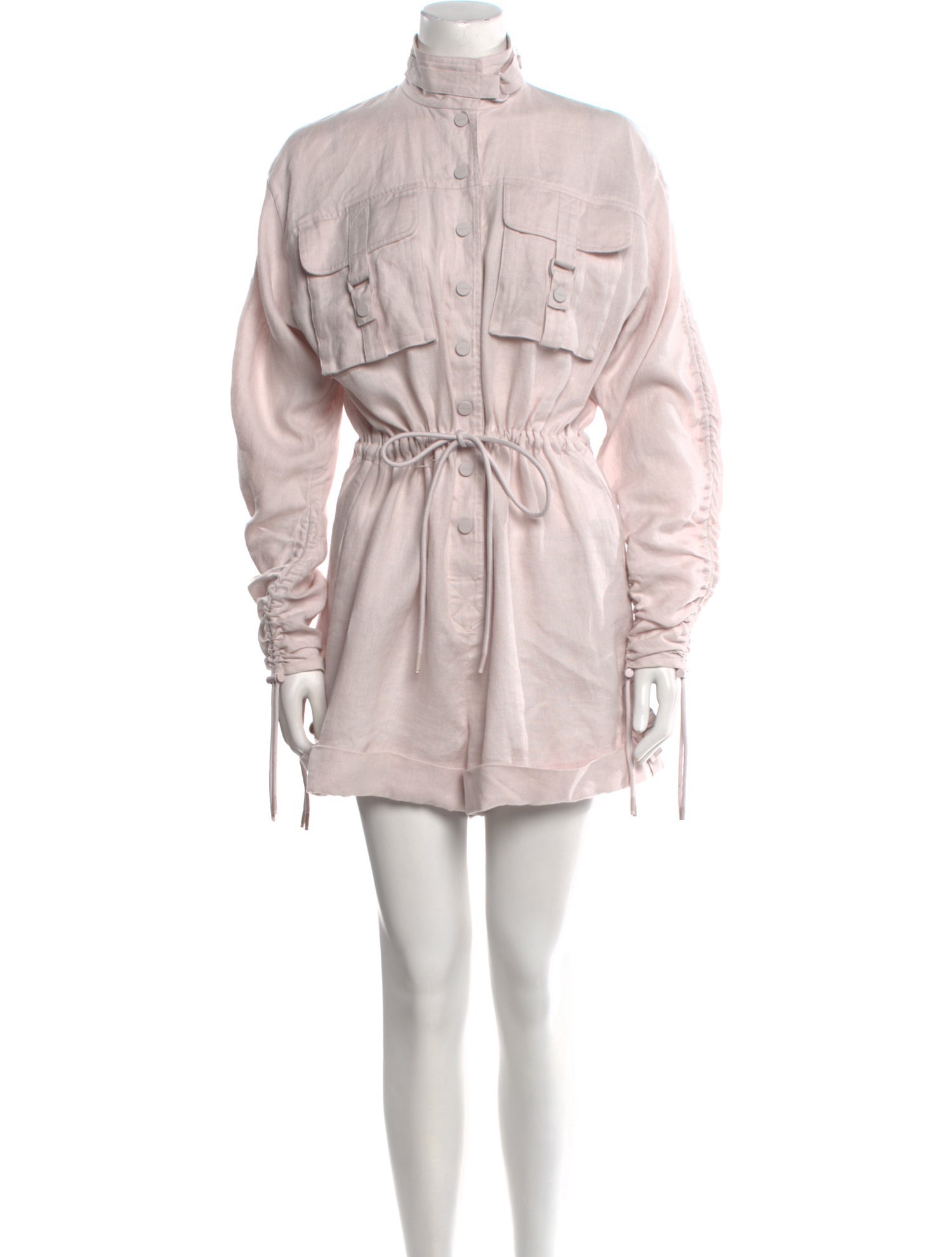 Zimmermann Linen Turtleneck Romper