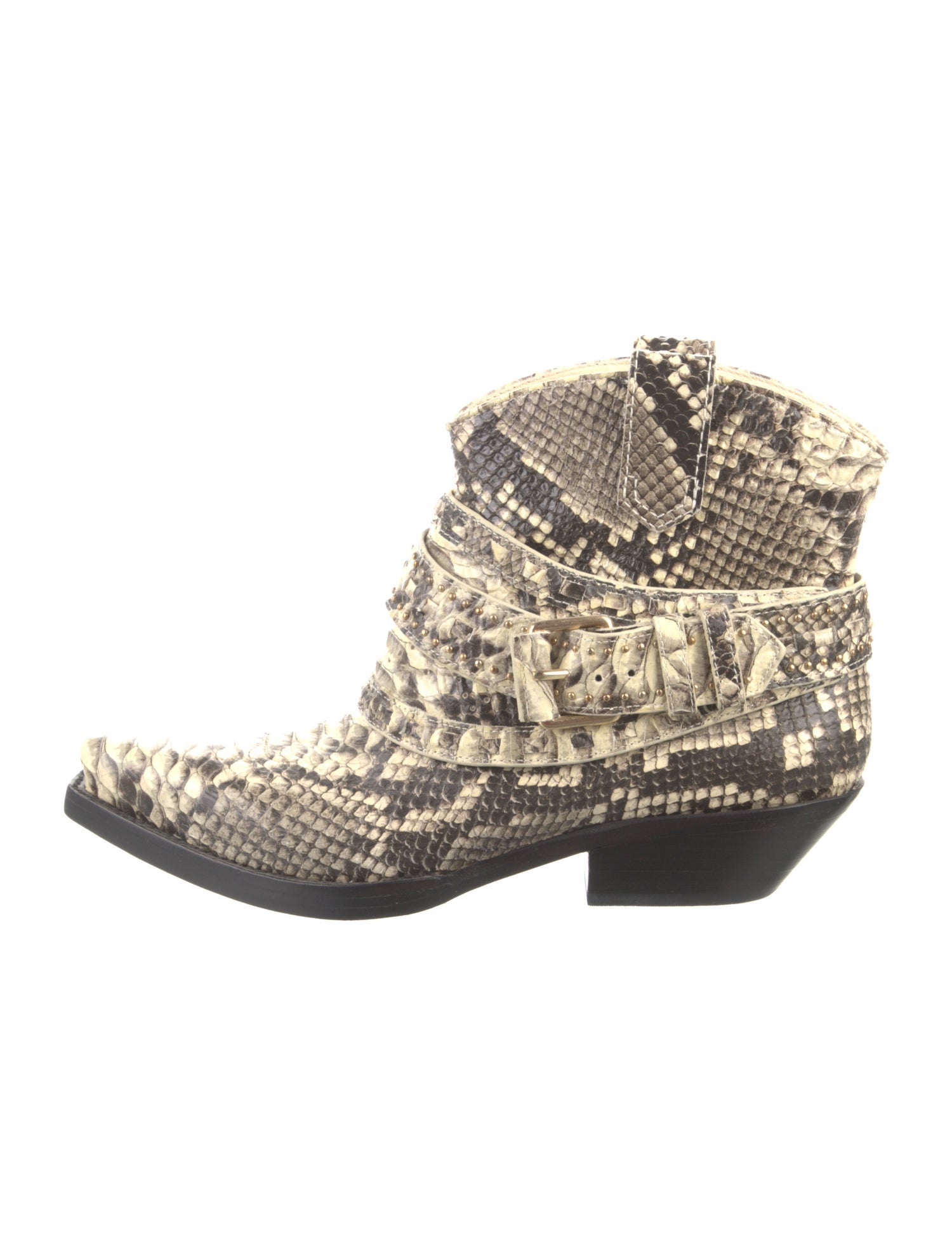 Zimmermann Leather Animal Print Western Boots