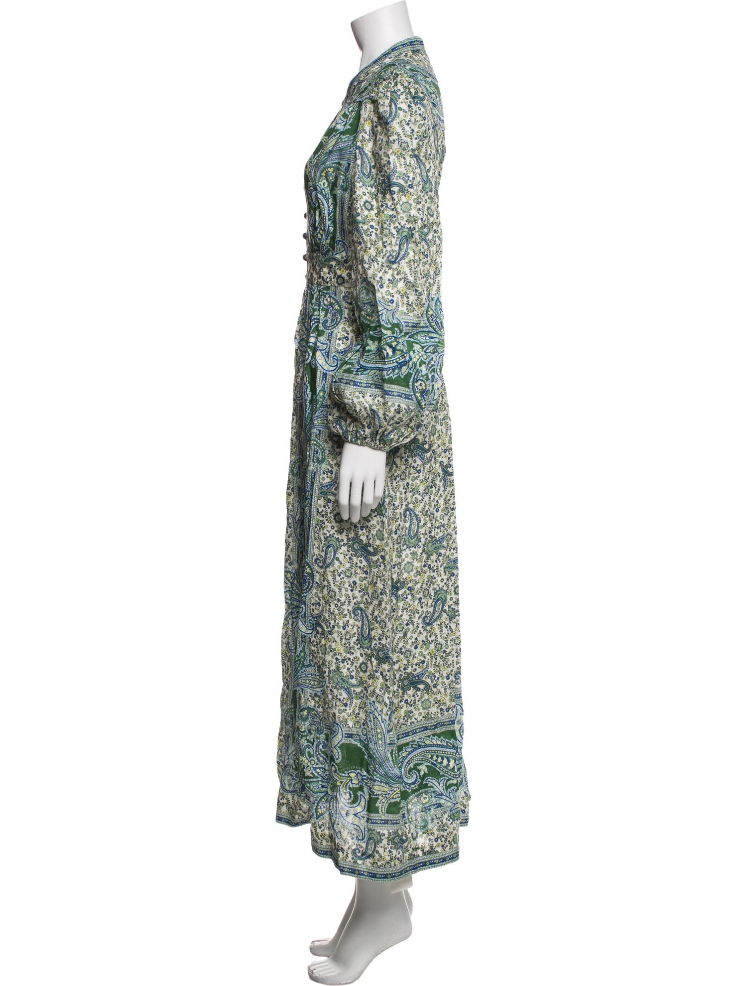 Zimmermann Paisley Print Long Dress