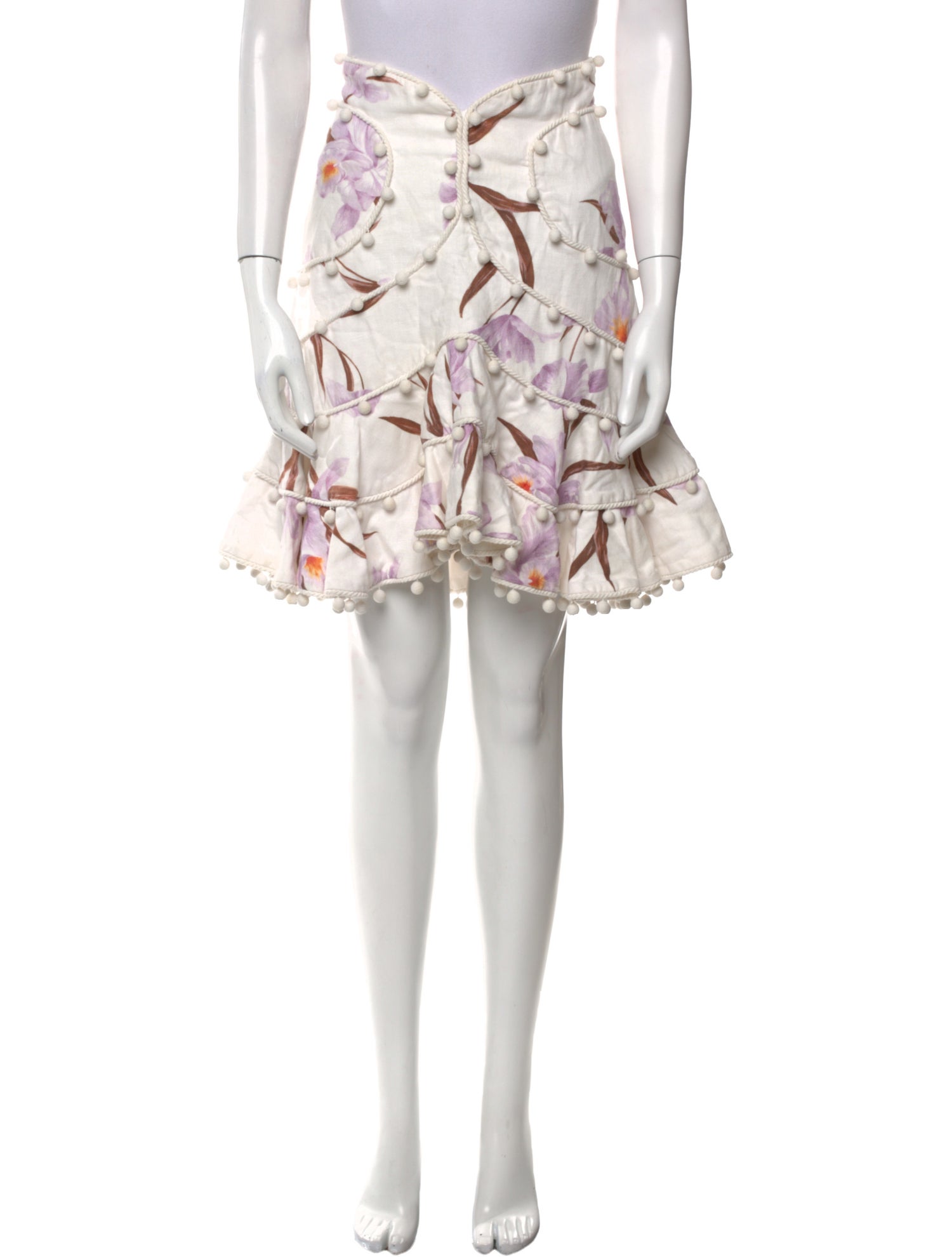 Zimmermann Linen Mini Skirt