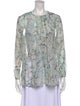 Zimmermann Silk Floral Print Blouse