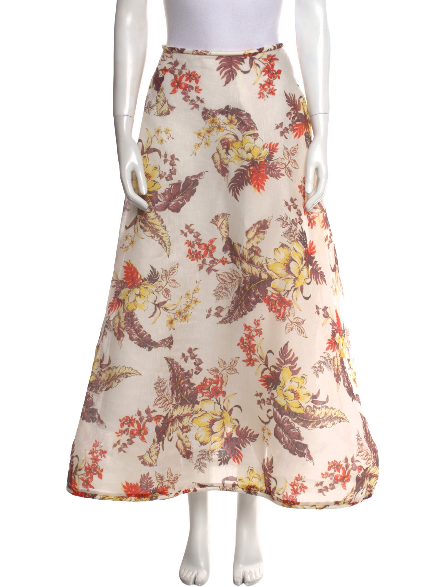 Zimmermann Linen Midi Length Skirt