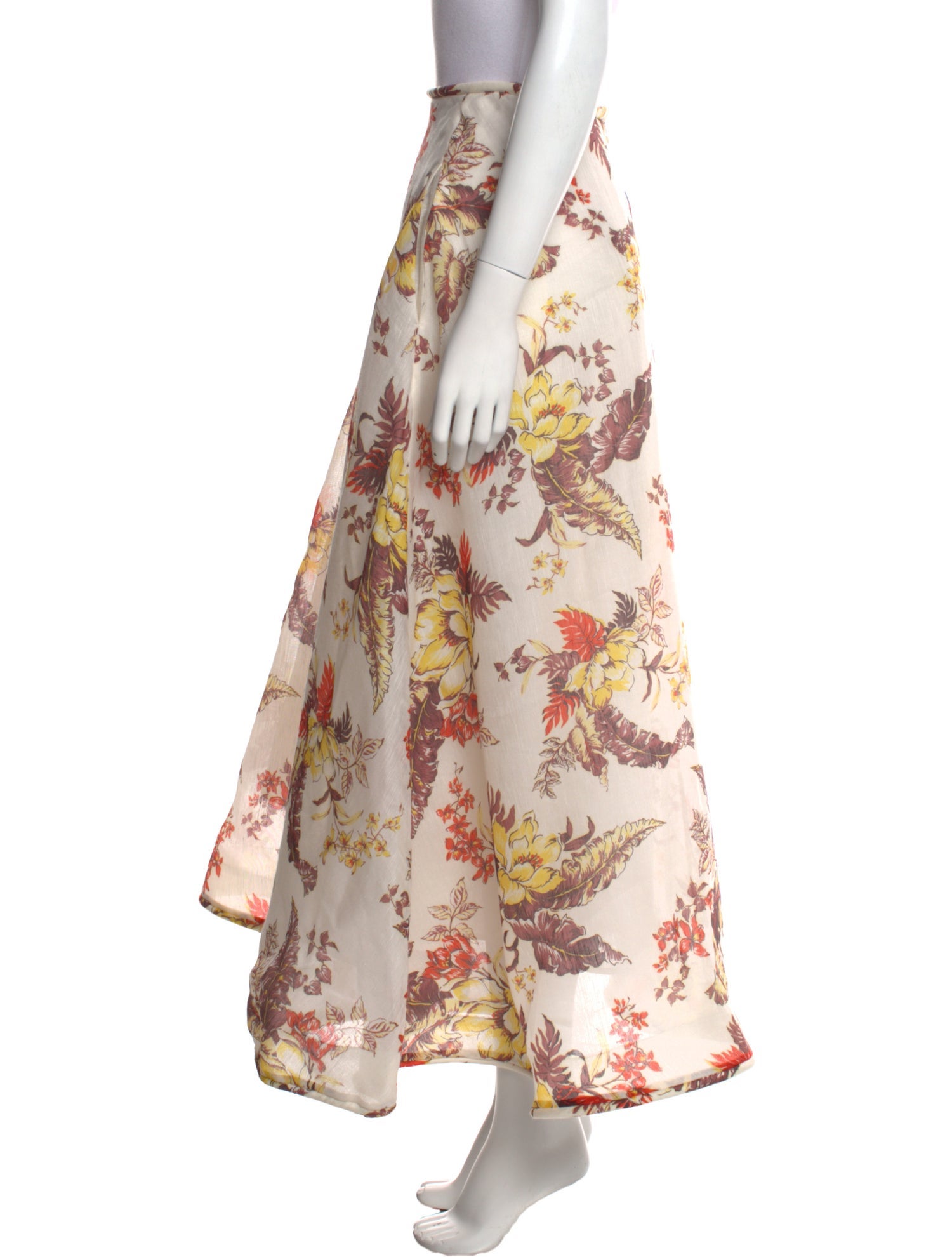 Zimmermann Linen Midi Length Skirt