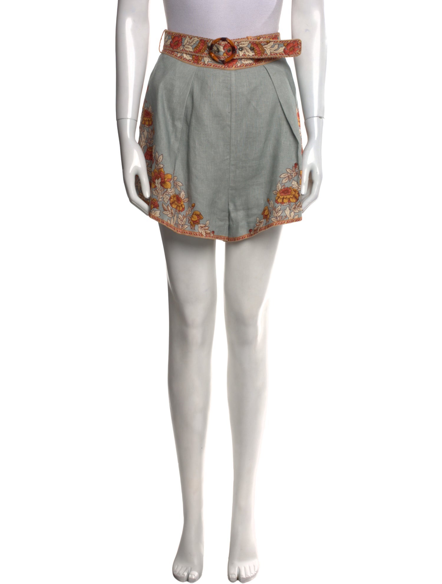 Zimmermann Linen Mini Shorts