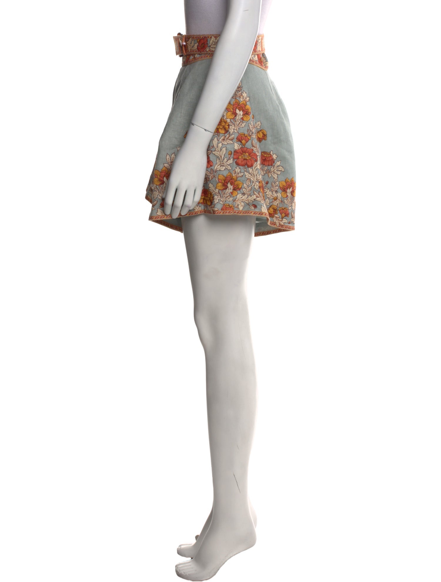 Zimmermann Linen Mini Shorts