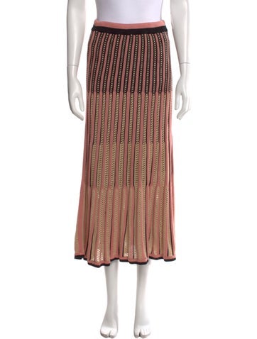 Zimmermann Skirts Striped Midi Length Skirt S