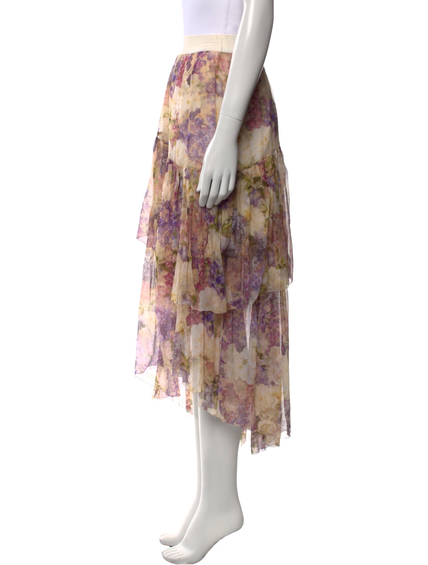 Zimmermann Silk Midi Length Skirt