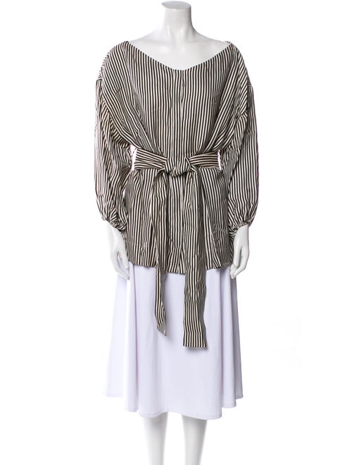 Zimmermann Striped V-Neck Tunic