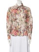 Zimmermann Floral Print Long Sleeve Button-Up Top