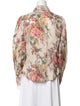 Zimmermann Floral Print Long Sleeve Button-Up Top