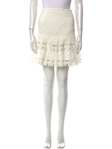 Zimmermann Skirts Crochet Trim Mini Skirt M