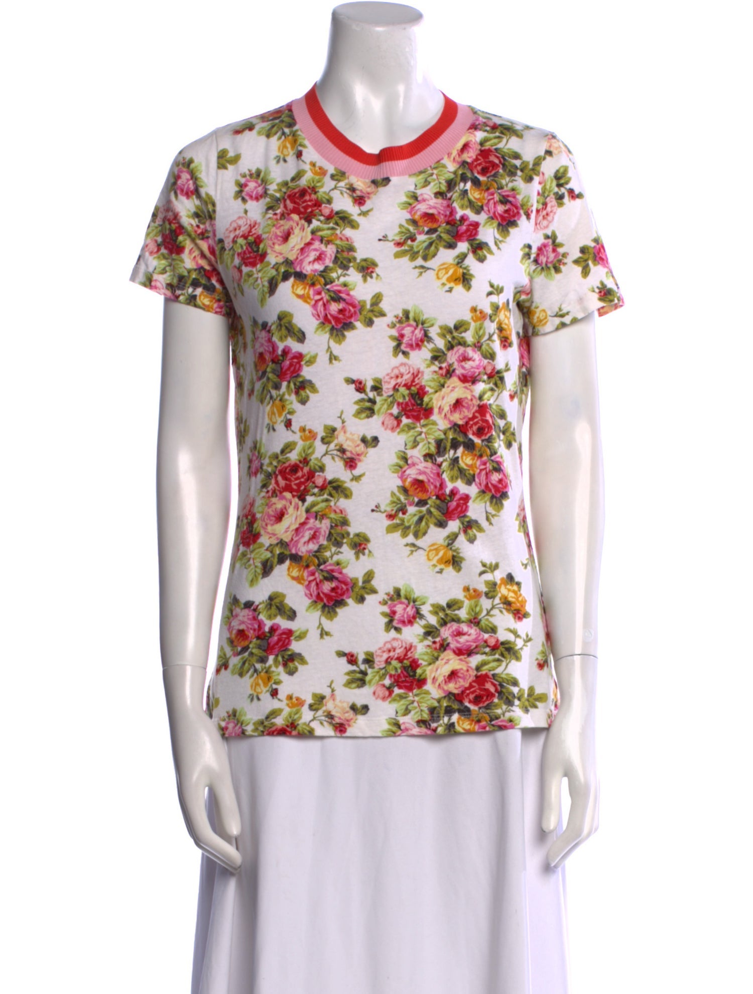 Zimmermann Linen Floral Print T-Shirt