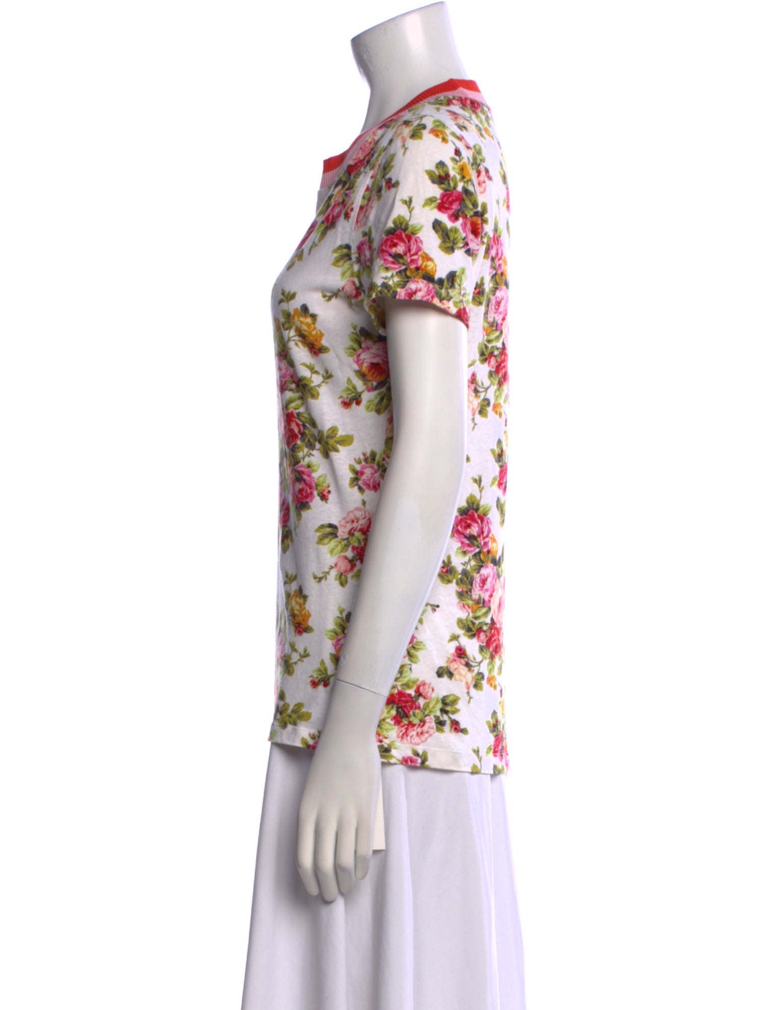 Zimmermann Linen Floral Print T-Shirt