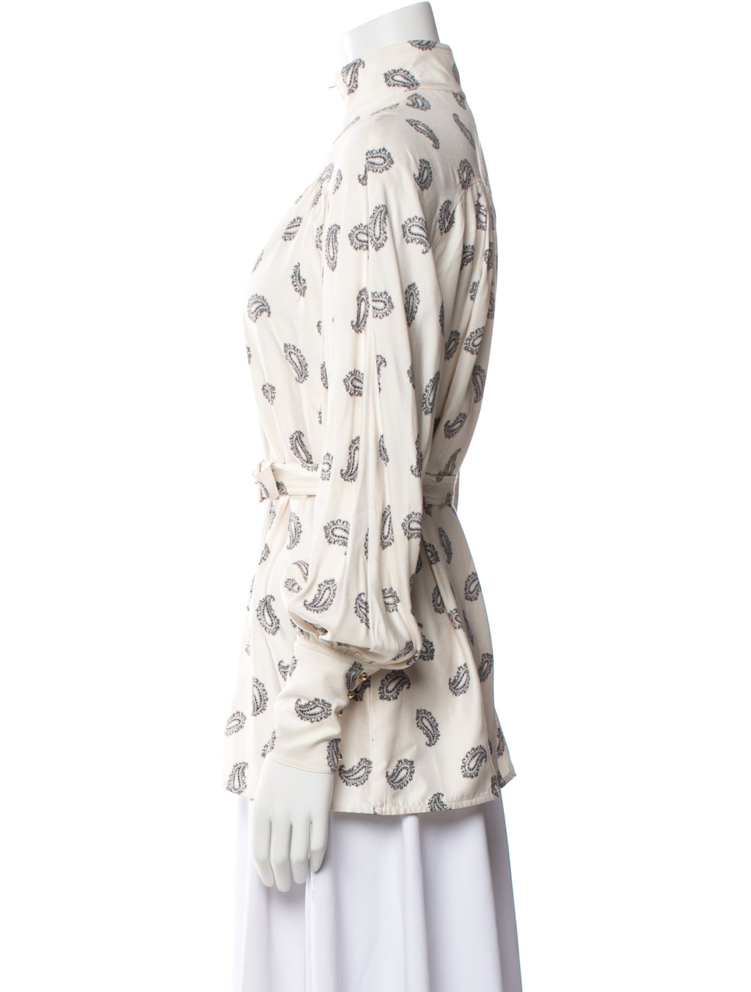 Zimmermann Silk Floral Print Button-Up Top