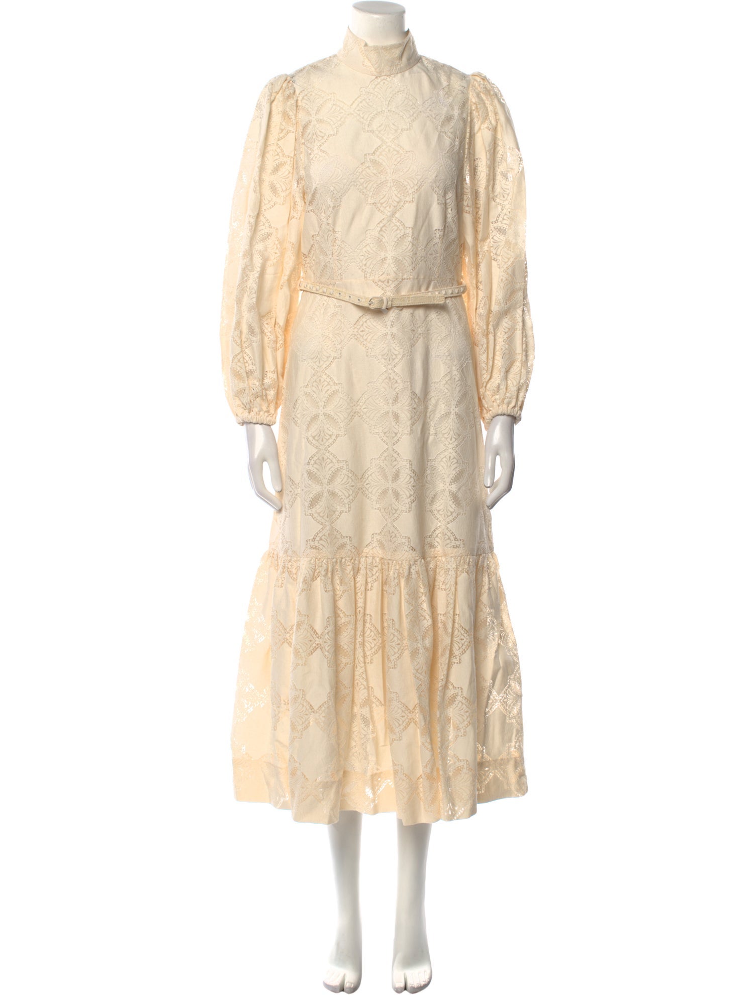 Zimmermann Lace Pattern Long Dress