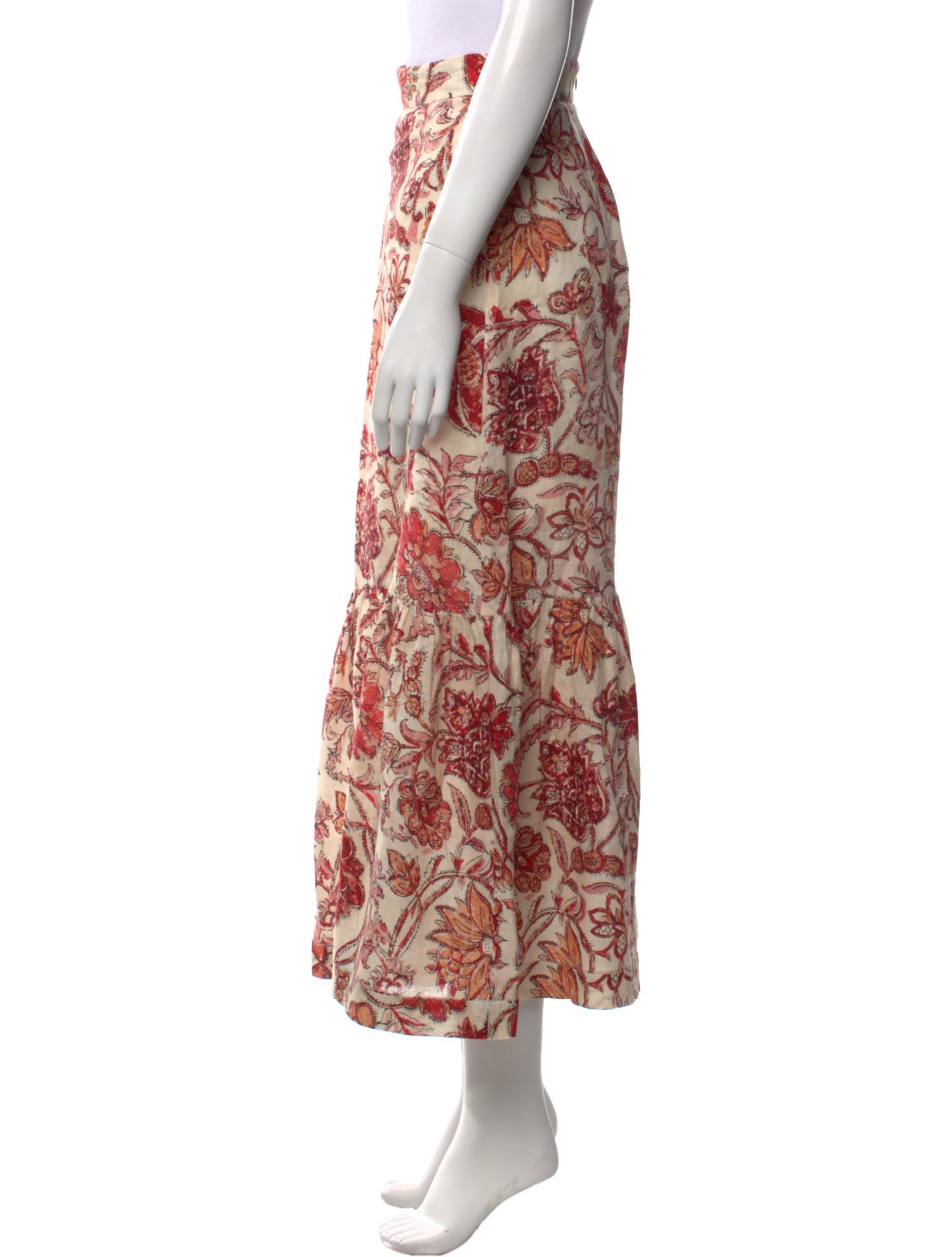 Zimmermann Linen Midi Length Skirt