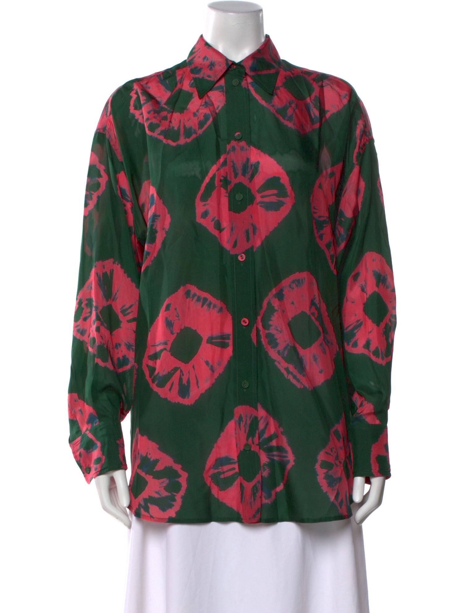 Zimmermann Silk Printed Button-Up Top