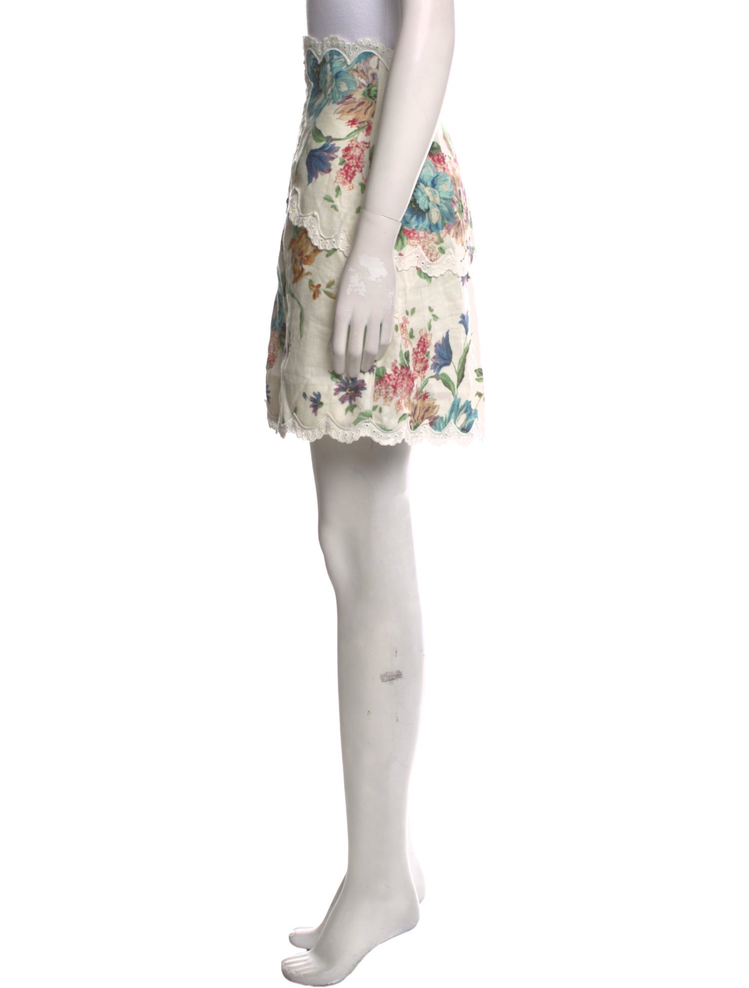 Zimmermann Linen Mini Skirt