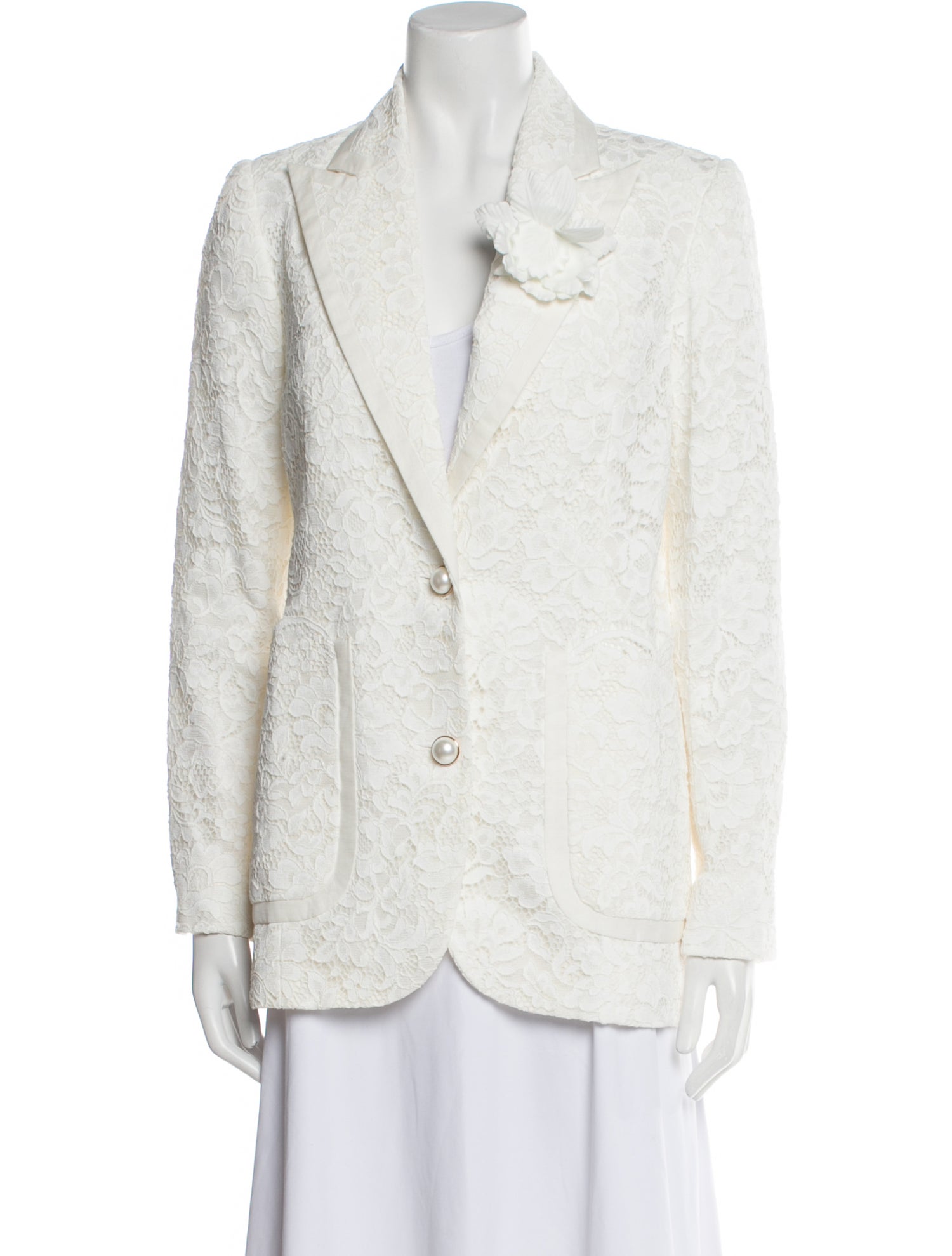 Zimmermann Lace Lace Pattern Blazer