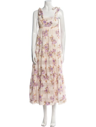 Zimmermann Floral Print Long Dress
