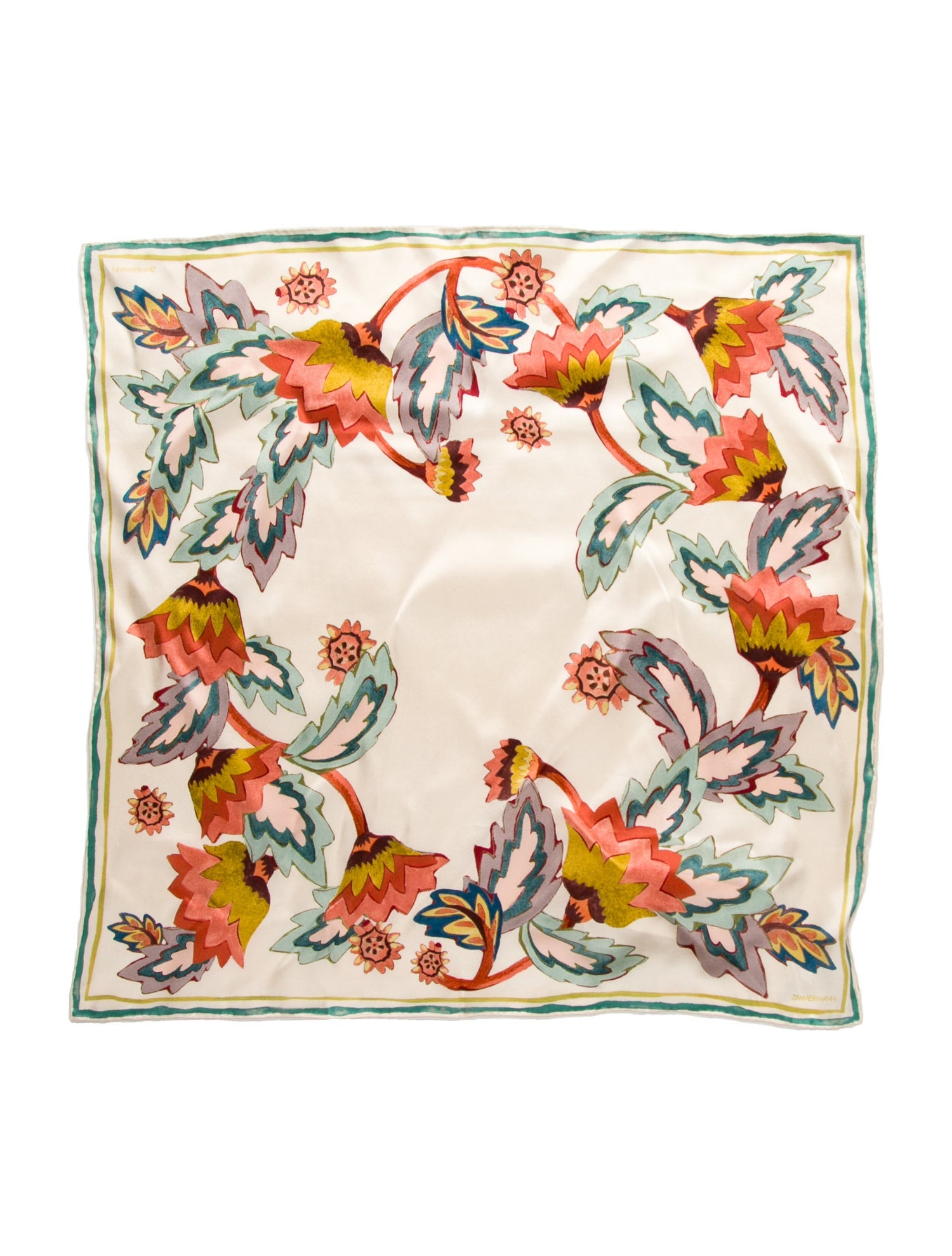Zimmermann Silk Floral Print Scarf